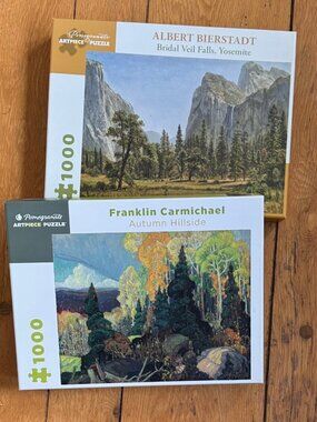Two Landscape Puzzles from Pomegranate Bierstadt & Carmichael